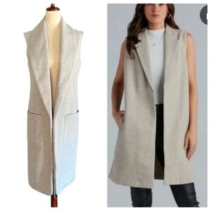 NWOT Joie open sleeveless open front duster vest